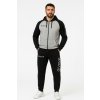TUTA SUPER KING FELPA GRIGIO MELANGE CHIARO/NERO Tg. 3XL