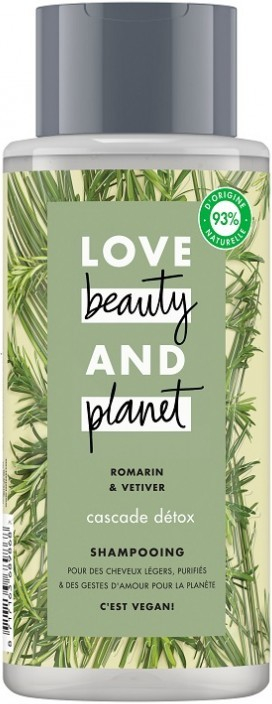 Love Beauty & Planet Romarin & Vetiver Šampón na vlasy 400 ml