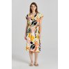 Gant Rel Palm Print Ss Dress žltá