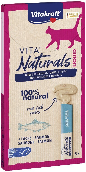 VITAKRAFT Cat Naturals Liquid losos 5 x 15 g