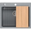 Quadron Kurt 110 drez graniteq 59.5x50 cm sivá/grafitová/ónyxová HCQK5052SZK