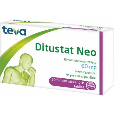 Ditustat Neo filmom obalené tablety 60 mg, 10 tabliet