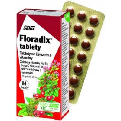 Salus Floradix Železo a vitamíny 38,6 g 84 tabliet