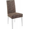 Komashop Návlek na stoličku CYPRUS Farba: hnedo-béžová