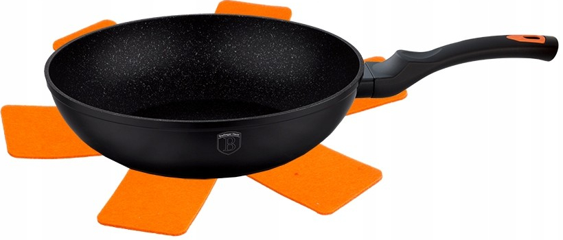 Berlinger Haus WOK panvica s mramorovým povrchom GRANIT DIAMOND LINE FULL INDUCTION BH/1796 28 cm