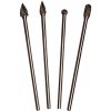 BGS technic 101 Frézy na kov HSS, rôzne tvary, extra dlhé 150 mm, sada 4 ks - BGS