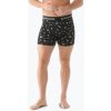 Pánske termo boxerky Smartwool Merino Print Boxer Brief black gone camping