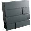 M.A.T. Group schránka Bricks 370 × 370 × 105 mm antracit
