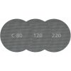 Wolfcraft Wolfcraft 5 x samodržná mřížková plátna zrno 80, o 180 mm 5614000