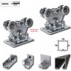 Samonosný systém 70×70×4 mm pre posuvnú bránu do 300 kg / 4,5 m (Fe) – výškovo nastaviteľné vozíky-komplet