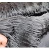 Kožušina čierna dlhý vlas š.160cm