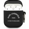Karl Lagerfeld Rue St Guillaume Silikónové Puzdro pre Airpods 1/2 Black