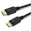 PREMIUMCORD DisplayPort 1.3/1.4 pripojovacie káble M/M, pozlátené konektory, 1.5m