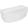 Mexen Bruna voľne stojaca vaňa pri stene 150 x 82 cm, biela lesklá, biely prepad - 52731508200-20