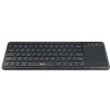 C-TECH klávesnice WLTK-01, bezdrátová klávesnice s touchpadem, černá, USB