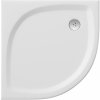 Ravak Galaxy Pro Flat polkruhová sprchová vanička 80x80 cm biela XA234411010