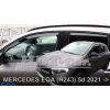 Deflektory - protiprievanové plexi Mercedes EQA (H243) 5D od 2021 (+zadné)