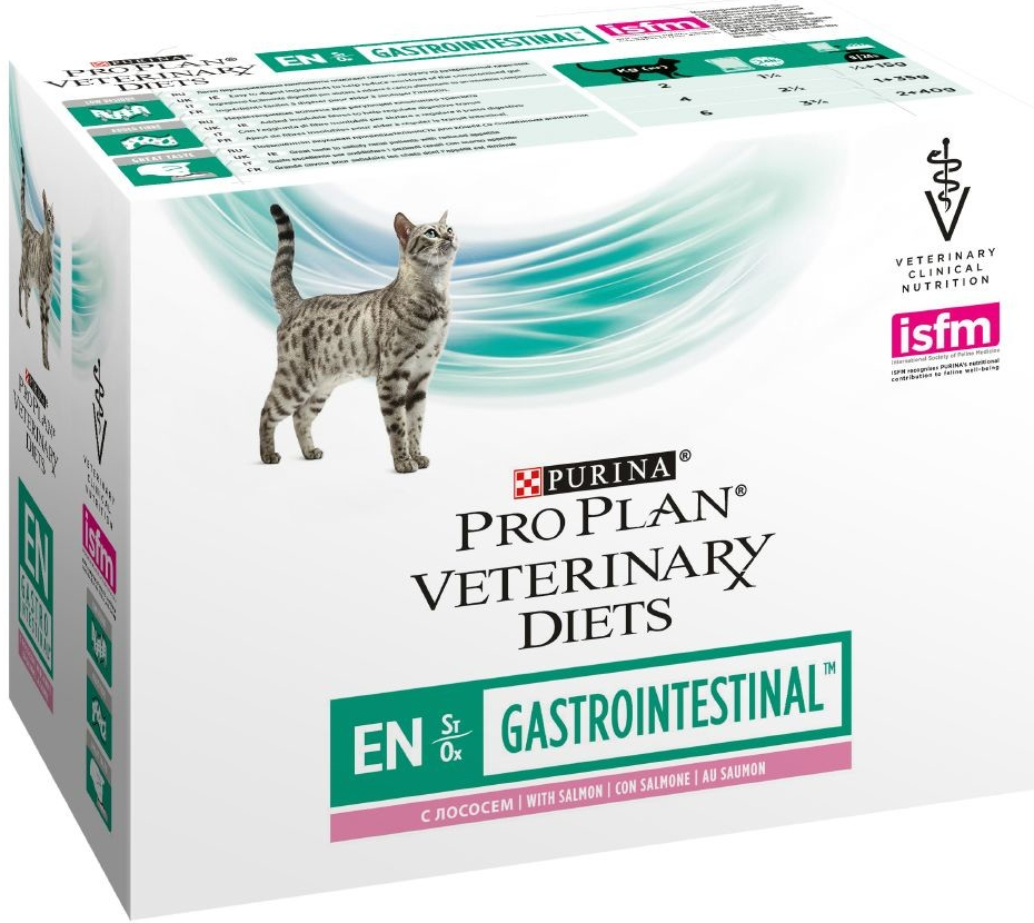 Purina PPVD Feline EN Gastroint.Salmon 10 x 85 g