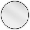Mexen Loft okrúhle kúpeľňové zrkadlo 30 cm, čierny rám - 9850-030-030-000-70