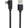 PremiumCord Kabel USB typ C/M zahnutý konektor 90° - USB 3.0 A/M, 2m ku31cz2bk