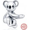 Prívesok Striebro 925 Koala, korálik na náramku zviera