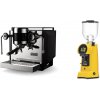 Rocket Espresso Bicocca, black + Eureka Helios 75, yellow