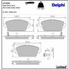 Sada brzdových platničiek kotúčovej brzdy DELPHI LP1503