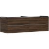 Hansgrohe Xelu Q Umývadlová skrinka, 50x156x55 cm, 4 zásuvky, tmavý orech/chróm 54093000-HG