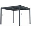 G21 Bioklimatická pergola Austin Premium 3x3 m, antracitová hliníková, PE63900817
