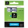 Dymo D1 40914, S0720690, 9mm x 7m, modrá tlač / biely podklad, originálna páska