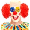 PAROCHŇA KLAUNA ČERVENÁ KLAUN KUČERY PLEŠATOSŤ CIRKUS ZÁBAVA