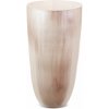 EUROFIRANY SKLENENÁ VÁZA CARDO (01) (FI) 20X37 CM KRÉMOVÁ