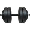 Lifefit Jednoručná činka 23 kg, vinyl-cement, 30 mm tyč/6× kotúč