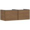 Hansgrohe Xilesa E skrinka 137.5x55x50 cm závesná kúpeľňová skrinka pod umývadlo dub 54268550