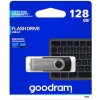 Goodram USB flash disk, USB 2.0, 128GB, UTS2, čierny, UTS2-1280K0R11, USB A, s otočnou krytkou
