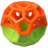 Dog Fantasy loptička s geometrickými obrazcami oranžovo- 8,5 cm
