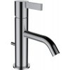 Laufen Kartell umyvadlová stojánková baterie, s automatickou výpustí, PVD inox kartáčovaná ocel H3113310901011