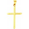 iBrill Zlatý náboženský prívesok - krížik 38861
