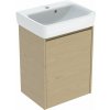 Geberit Selnova Square umývadlo so skrinkou 50 cm dub 504.132.PS.1