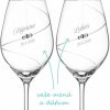 Svadobné poháre na víno Diamante Silhouette s kryštálmi Swarovski 2 ks