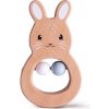 Chrastítko Bigjigs Toys dřevěné, králíček