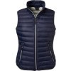 James & Nicholson | JN 1137, Dámska páperová vesta, modrá navy - sivá silver, S