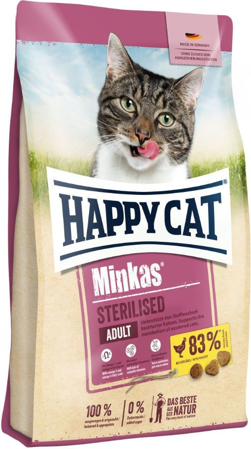 Happy Cat Minkas Sterilised Geflügel 10 kg