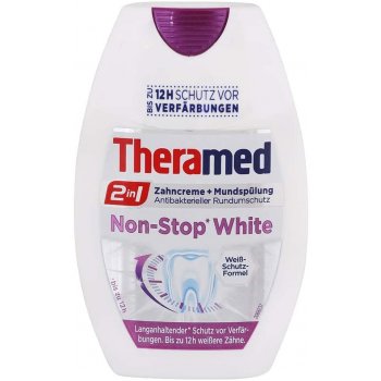 Theramed 2w1 Non Stop White Zubná pasta s ústnou vodou 75 ml