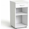 Skriňa, so zásuvkami, otvorená, s policami, MAYAH Freedom SV 14, biela