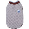 Nobleza prešívaná vesta pre psy a mačky Sivá S