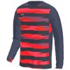 KIPSTA Detský dres s dlhými rukávmi modro-červený 12-13 r (151-160 cm)