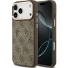 Guess 4G PU klasické púzdro s logom MagSafe pre iPhone 17 Pro Max hnedé (GUHMP17XP4MSEGCW)