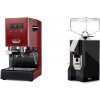 Gaggia New Classic E24 BC, red + Eureka Mignon Silenzio, CR black