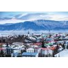 DIMEX | Vliesové fototapety na stenu Reykjavík, Island MS-5-1240 | 375 x 250 cm | modrá, červená, biela, šedá + Vliesová fototapeta na stenu DIMEX Reykjavík, Island MS51240 v rozmere 375 x 250 cm
